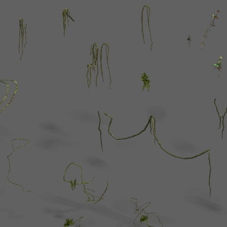 shushan - vines 3D Model .c4d .max .obj .3ds .fbx .stl .blend 