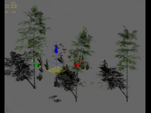 woods - bamboo 02 Model 3D