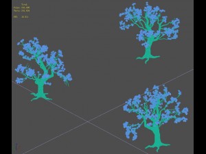trees - flowers tree 3D Model
