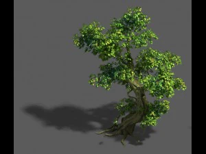 trees - crooked neck tree 3D Model