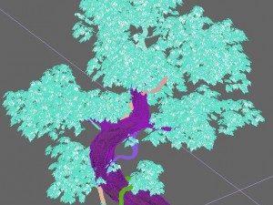 trees - crooked neck tree Model 3D