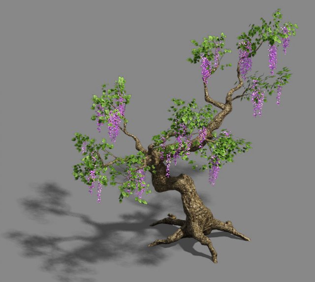 trees - purple trees 3D Модель .c4d .max .obj .3ds .fbx .stl .blend 