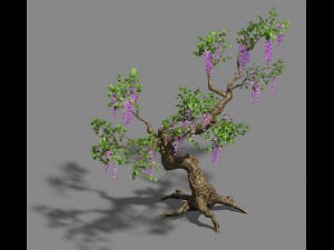 trees - purple trees 3D Модель