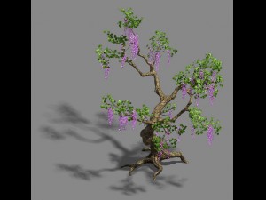 trees - purple trees 3D Модель