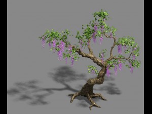 trees - purple trees 3D Модель