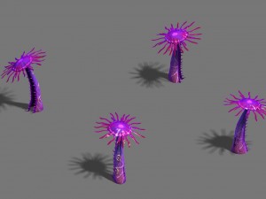 water cloud ze - plant - strange mushroom Modelo 3D
