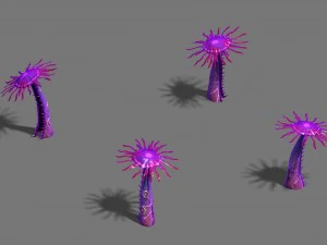 water cloud ze - plant - strange mushroom 3D Model