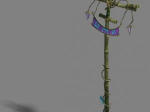 Синьшоуцунь – флагшток 3D Модель