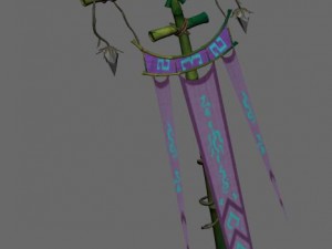 xinshoucun - flagpole 3D Model