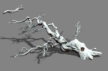 snow - fallen to the ground Model 3D .c4d .max .obj .3ds .fbx .stl .blend 