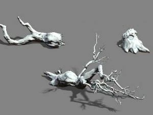 snow - fallen to the ground 3D Model