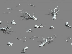 snow - fallen to the ground 3D Model