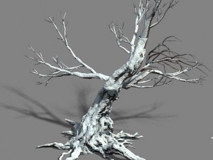 snow - dead tree 1 3D 모델