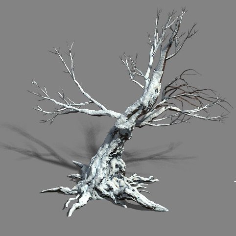 Snow Dead Tree 1 3d Model In Decoration 3dexport