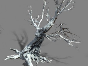 snow - dead tree 1 3D Model