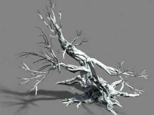 snow - dead tree 1 3D Model