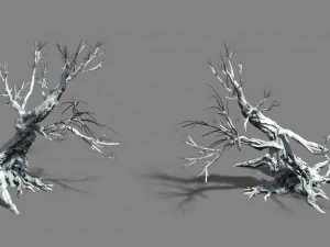 snow - dead tree 1 3D Model