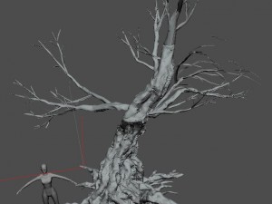 snow - dead tree 1 3D Model