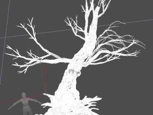 snow - dead tree 1 3D Model