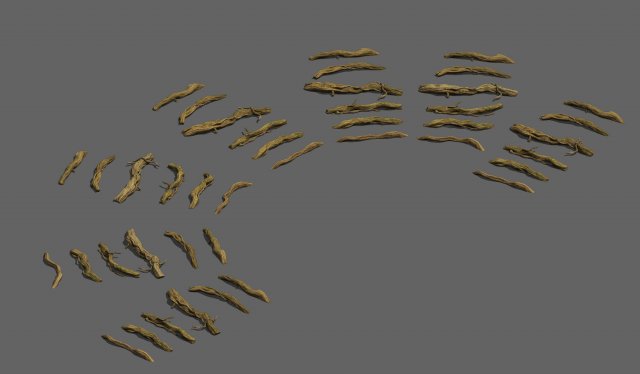 wild - roots Model 3D .c4d .max .obj .3ds .fbx .stl .blend 