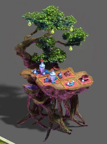 art engraving - tree 3D Model .c4d .max .obj .3ds .fbx .stl .blend