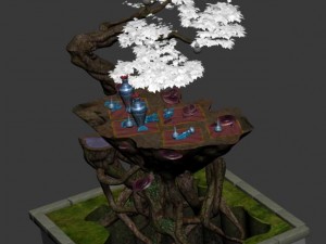 art engraving - tree 3D Model