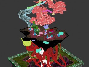 art engraving - tree 3D Model