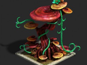 plant growth process - dongtian ganoderma lucidum 3D Model