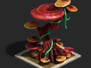 plant growth process - dongtian ganoderma lucidum 3D Model