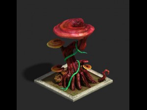 plant growth process - dongtian ganoderma lucidum 3D Model