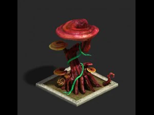plant growth process - dongtian ganoderma lucidum 3D Model