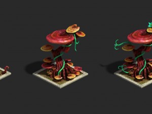 plant growth process - dongtian ganoderma lucidum 3D Model