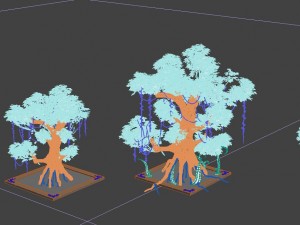 plant growth process - days of mulberry tree Modèle 3D