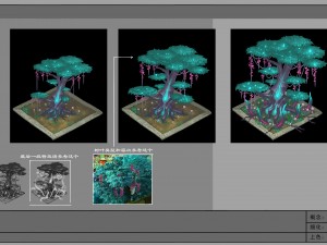 plant growth process - days of mulberry tree Modèle 3D