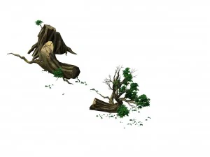plant - broken tree 01 3D Model