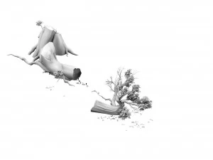 plant - broken tree 01 3D Model
