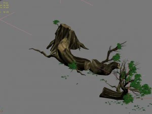 plant - broken tree 01 3D Model