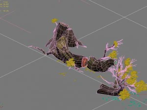plant - broken tree 01 3D Model