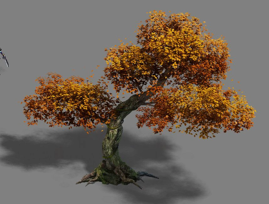 plant - red tree 02 3D Model .c4d .max .obj .3ds .fbx .stl .blend 