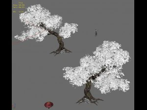 plant - red tree 02 3D Model