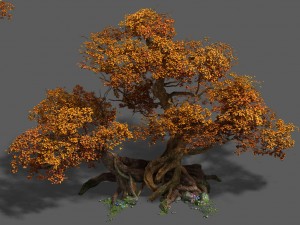 plant - red tree 03 3D Модель