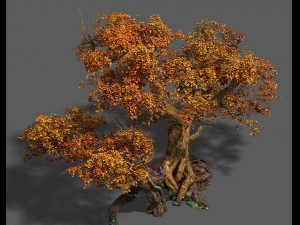 plant - red tree 03 3D Model