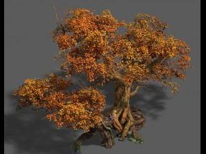 plant - red tree 03 3D Model
