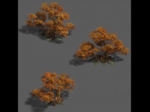 plant - red tree 03 3D Model