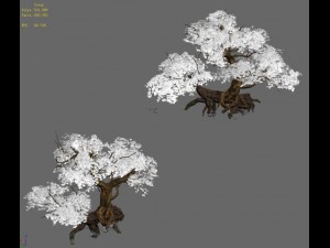 plant - red tree 03 3D Model