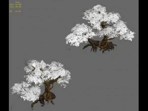 plant - red tree 03 3D Model