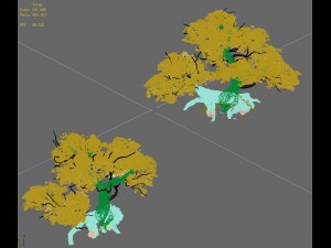 plant - red tree 03 3D Model