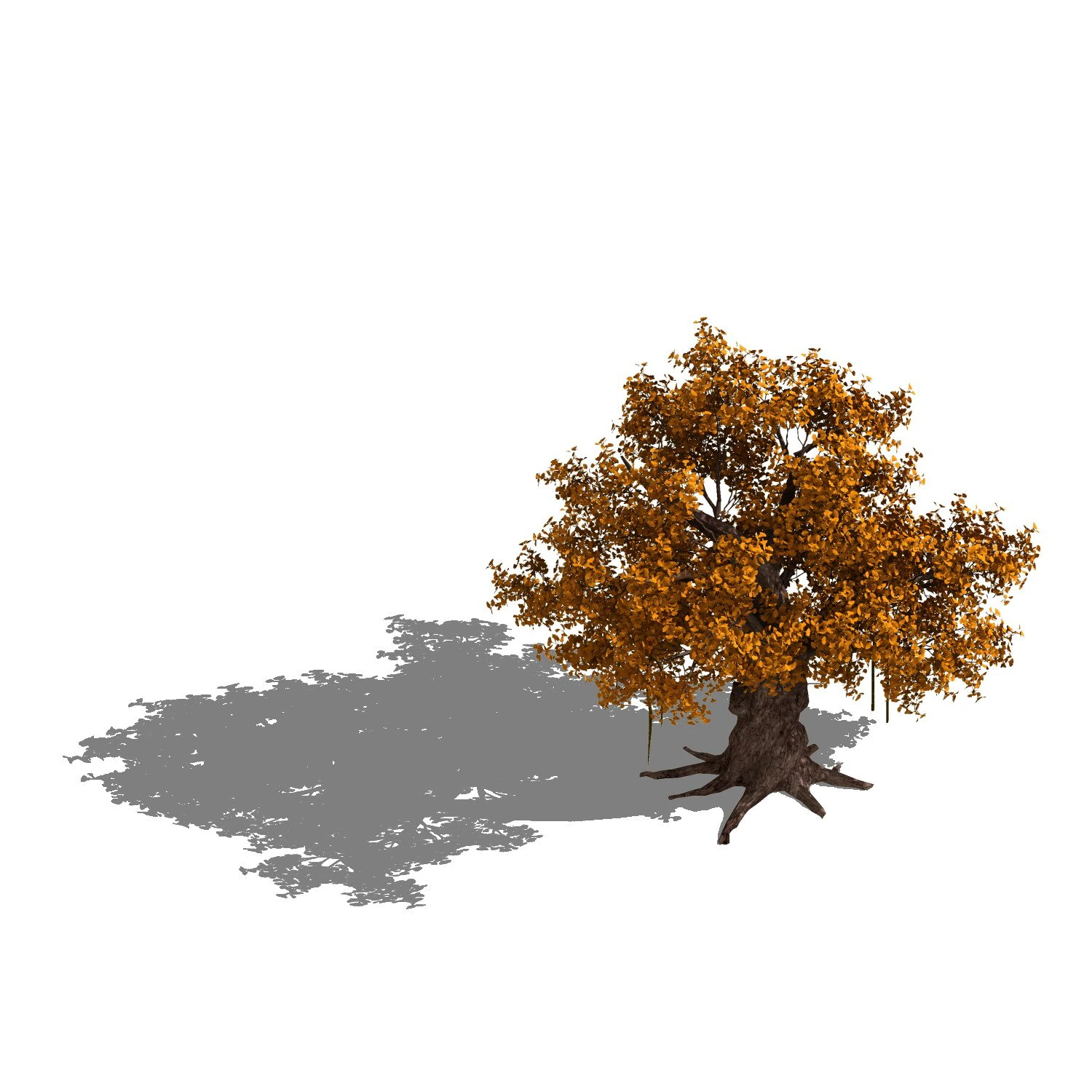 plant - yellow tree 3D Model .c4d .max .obj .3ds .fbx .stl .blend 