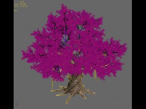 plant - yellow tree Modèle 3D