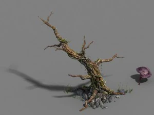 पौधा - मृत वृक्ष 3D मॉडल